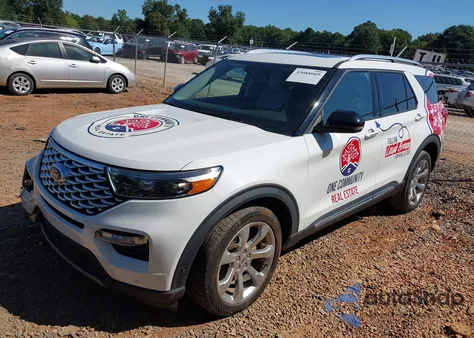 2020 Ford Explorer Platinum из США, поврежденный, VIN 1FM5K8HC2LGC74210